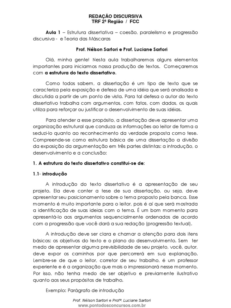 Aula 01 - Redação - Discursiva | PDF | Pronome | Internet
