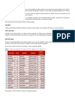 Autofiltros y Filtros Avanzados en Excel 2007