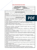 Descrição de Cargo - Exemplo - 14-08-12