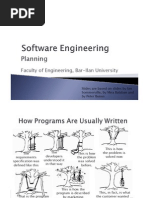 הנדסת תוכנה- הרצאה 2 - Planning
