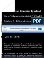 Alfabetizacion Digital 1 Nivel 1 Conectar Tucuman Modulo 5