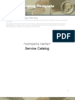Document Service Catalog Template
