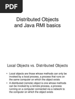 Distributed Objects and RMI