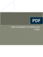 Sebi Changes Its Takeover Code
