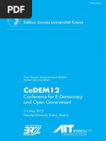 Download CeDEM12 Proceedings of the International Conference for E-Democracy and Open Government  by Department  E-Governance Donau-Universitt Krems  SN105460868 doc pdf