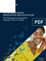 Entrepreneurship, Innovation and Education: The Challenges For Management Education in The 21st Century