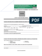 Mexican Government Form