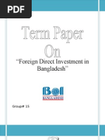 Term Paper On FDI