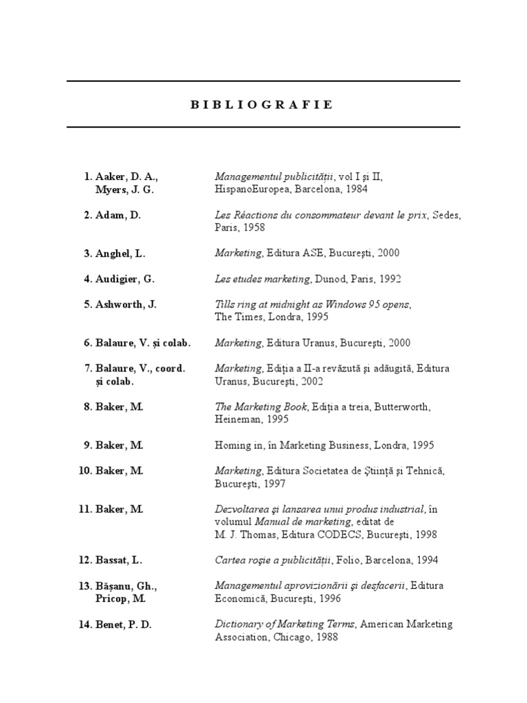 Bibliografie
