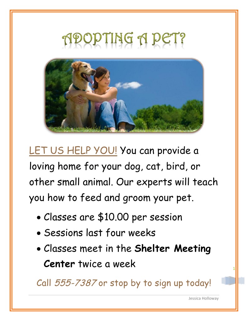 Adoption Flyer | PDF