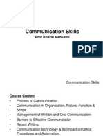 Communication Skills As On 26-10-09