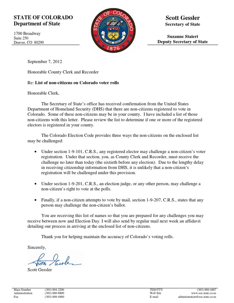 Noncitizen County Letter | PDF