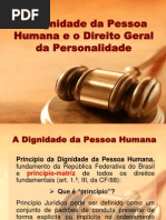Apresentação Dignidade Humana e Direitos da Personalidade