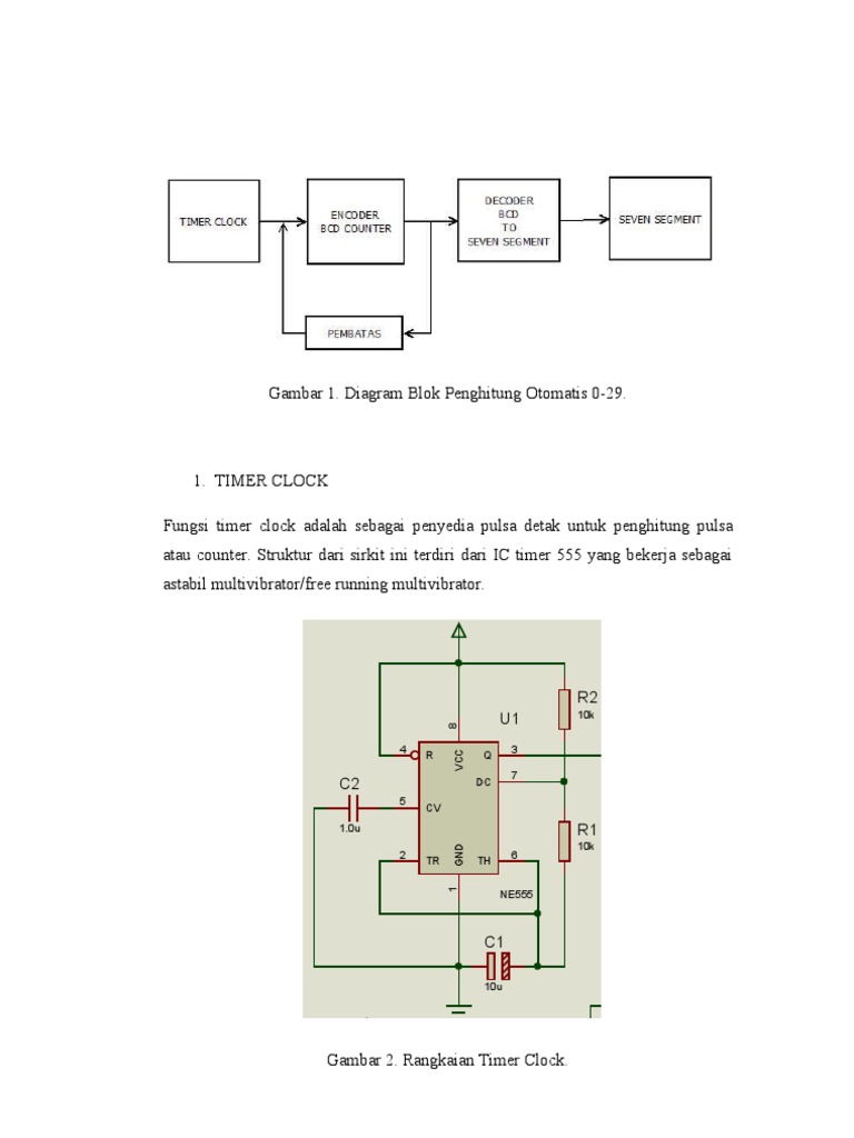 Rangkaian Timer dan Counter Otomatis | PDF | Komputer