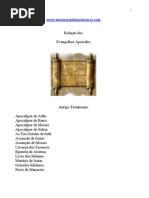 Relação dos Evangelhos Apócrifos