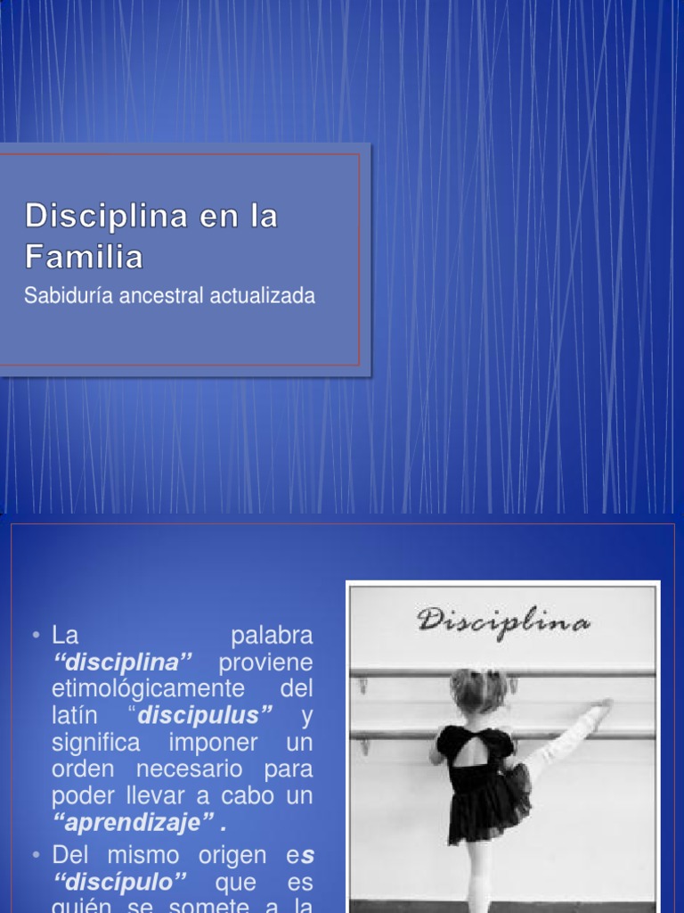 Disciplina en La Familia | PDF | Disciplinas | Sicología