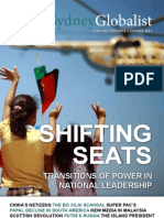 The Sydney Globalist Vol VIII Issue I - "Shifting Seats: Transitions of Power in National Leadership"