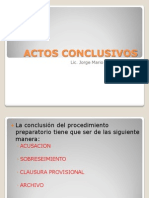 Actos Conclusivos