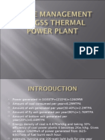 WASTE MANAGEMENT in Ggss Thermal Power Plant