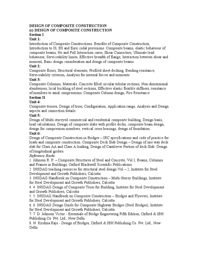 Composite Construction Design Guide | PDF | Beam (Structure) | Truss