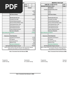 Pay Slip