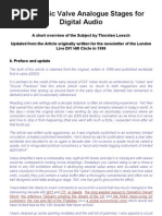 Download Thermionic Valve Analogue Stages for Digital Audio - A Short Overview of the Subject by Thorsten Loesch by 3_scribd_magnum_innominandum SN105561243 doc pdf