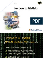 Introduction To Matlab: EE XXXX Lab