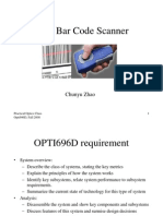 Laser Bar Code Scanner, Opti696D Fall 2008