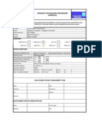 Request welding procedure approval