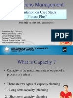 Case Study On Fitness Plus (Operation Management)