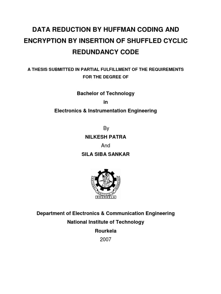 Example of compressed data in statistics image