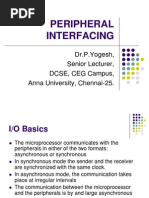 Peripheral Interfacing: Dr.P.Yogesh, Senior Lecturer, DCSE, CEG Campus, Anna University, Chennai-25