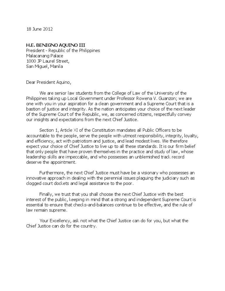 Letter To Pnoy | PDF