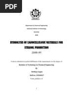 Download Hydrolysis of Lignocellulosic Materials for Ethanol Production by ajali1957 SN105610720 doc pdf