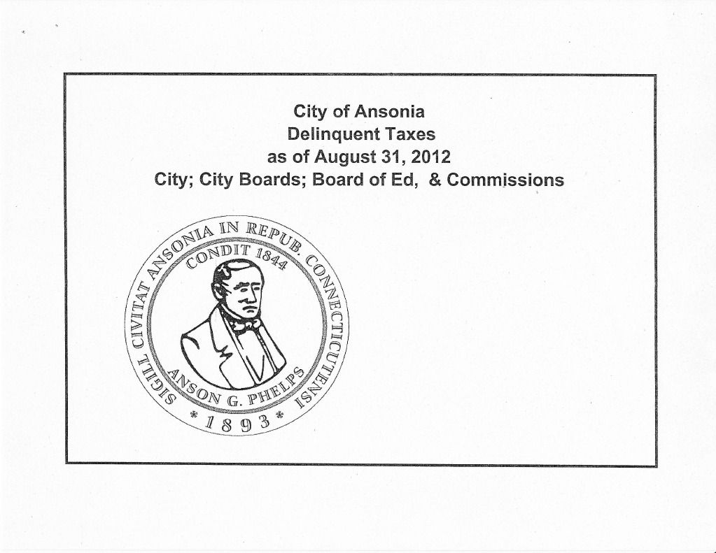 Ansonia Taxes Owed PDF Ford Taurus