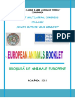 European Animals Booklet - ROMANIA