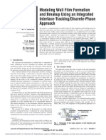 Modeling Wall Film Formation and Breakup Using An Integrated Interface-Tracking/Discrete-Phase Approach