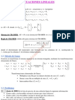 Sistemas de Ecuaciones Lineales