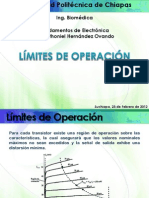 3.6. Límites de Operación