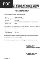 FORMAT SURAT PERMOHONAN PINDAH