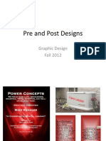 Pre and Post Designs Assignment