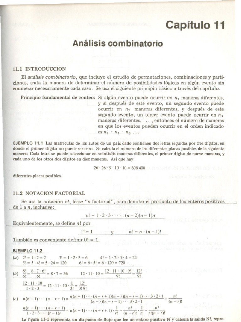Analisis Combinatorio | PDF | Permutación | Probabilidad