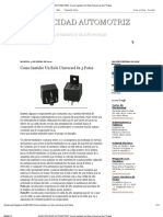 ELECTRICIDAD AUTOMOTRIZ - Como Instalar Un Rele Universal de 5 Patas