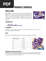 Product Profile of fast consuming goods