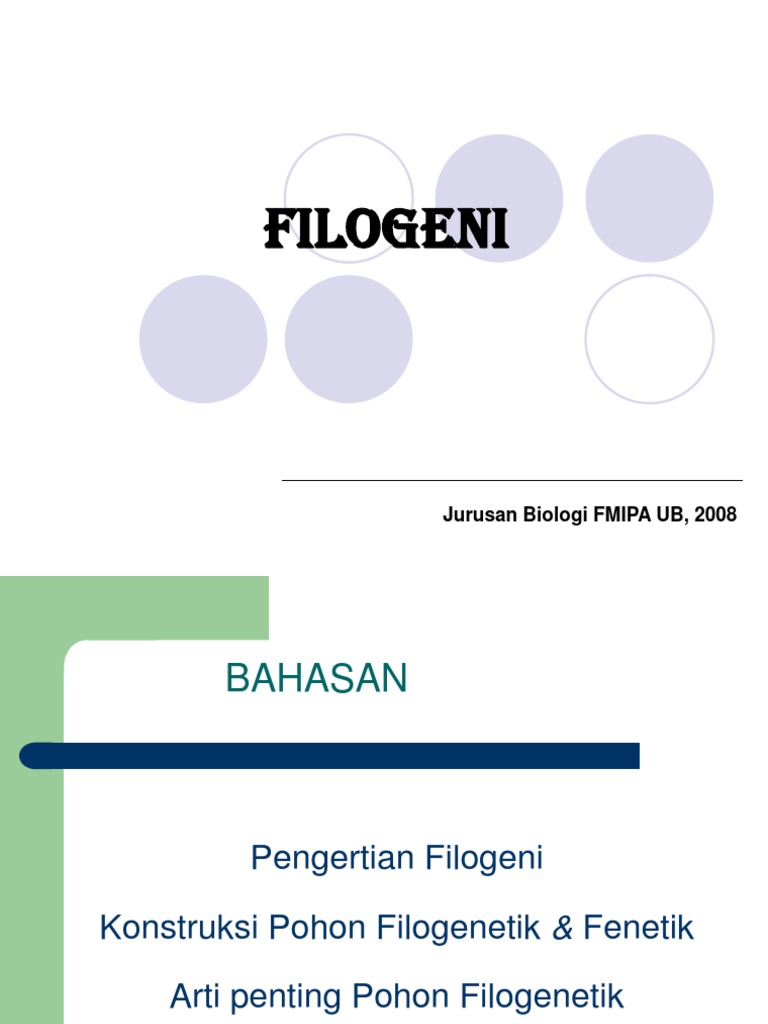 Pohon Filogenetik dan Analisis Kekerabatan | PDF | Seni & Disiplin Bahasa