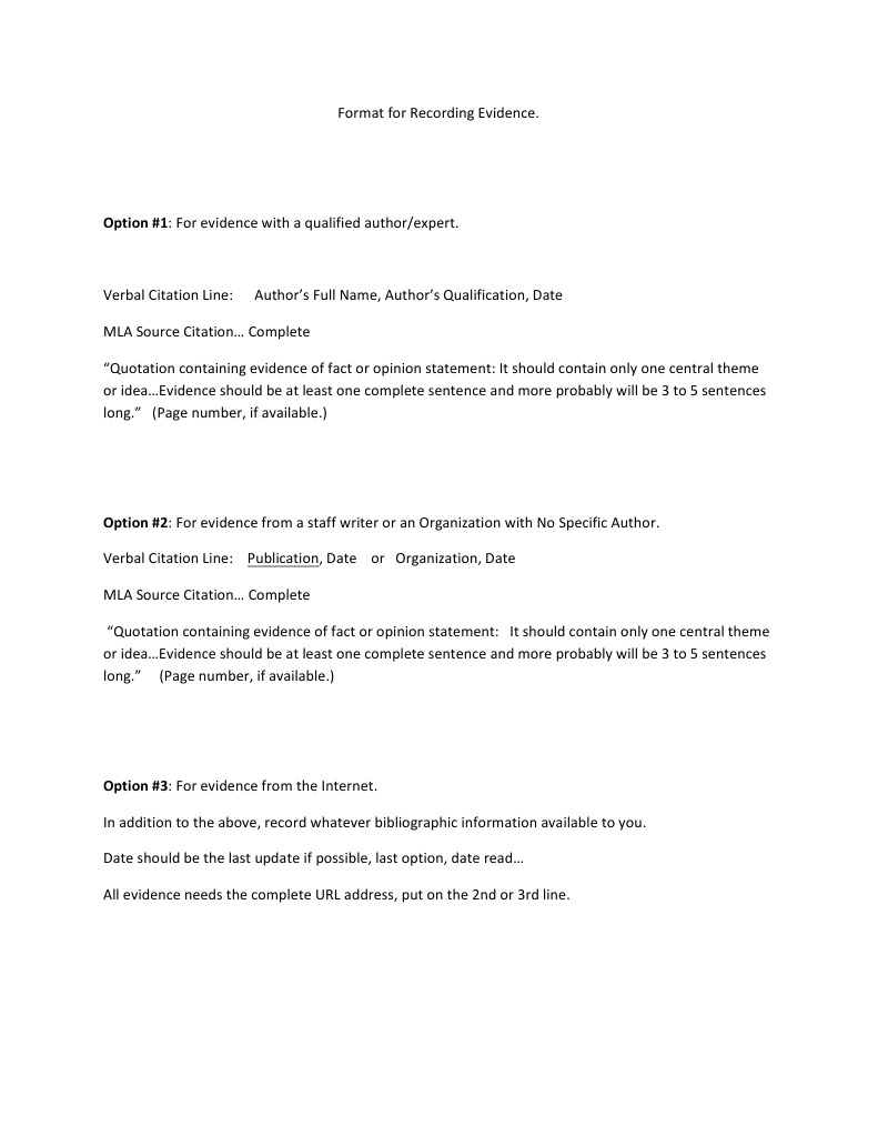 Format For Recording Evidence | PDF | Law | Computers