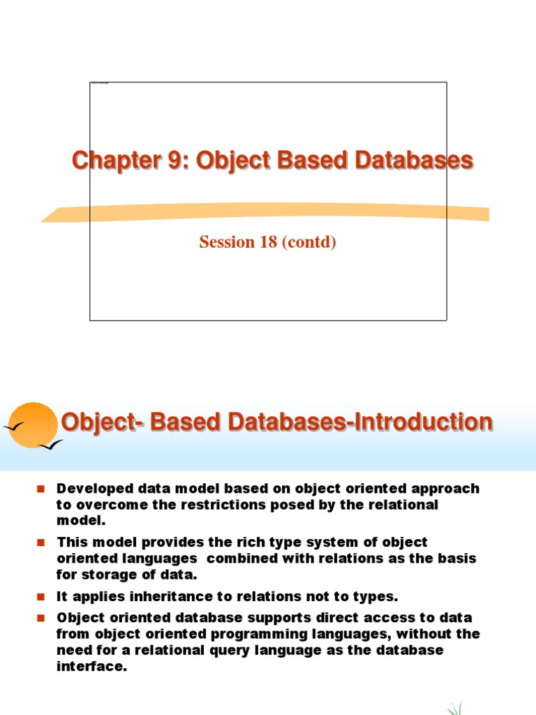 Object Based Data Model | Object (Computer Science) | Relational Model ...
