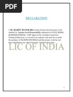 Project Report On Lic