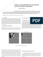 Digital Video Compression Using Embedded Zero Tree Wavelet Encoding and Non Uniform Quantization