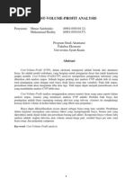 Download Cost Volume Profit Analysis by Munar Salehmiko SN105684426 doc pdf
